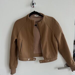 Jason Wu Camel Bomber Jacket